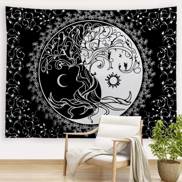 Wall Tapestry Sun Moon Yin Yang - Picture 7 of 7